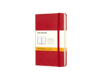 Notitieboek Moleskine pocket 90x140mm lijn hard cover rood