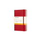 Carnet de notes Moleskine Pocket 90x140mm ligné rigide rouge