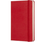 Carnet de notes Moleskine Pocket 90x140mm ligné rigide rouge