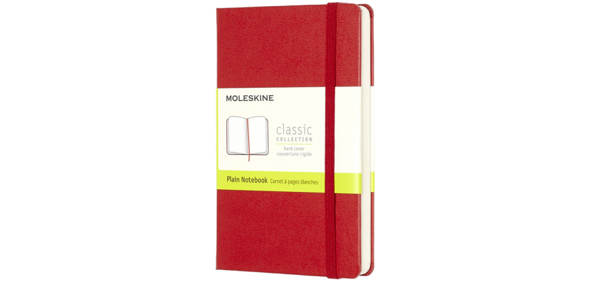 Carnet de notes Moleskine Pocket 90x140mm uni rigide rouge