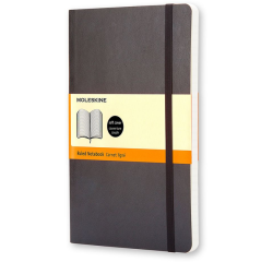 Carnet de poche Moleskine ligné 90x140mm couverture souple noir