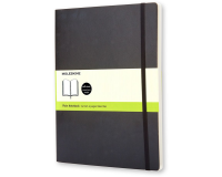 Carnet de notes Moleskine XL 190x250mm uni couverture souple noir