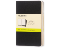 Cahier Moleskine 90x140mm uni 240 pages 70g noir 3 pièces