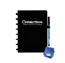 Notitieboek Correctbook A5 lijn 40blz ink black