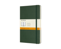 Carnet de notes Moleskine XL 130x210mm ligné rigide vert myrte