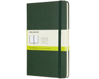 Notitieboek Moleskine large 130x210mm blanco hard cover myrtle green