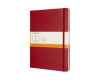 Notitieboek Moleskine XL 190x250mm lijn hard cover scarlet red