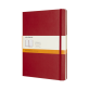 Carnet de notes Moleskine XL 190x250mm uni rigide rouge écarlate