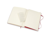 Carnet de notes Moleskine XL 190x250mm uni rigide rouge écarlate