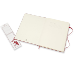 Carnet de notes Moleskine XL 190x250mm uni rigide rouge écarlate