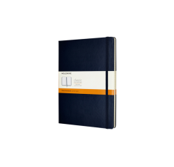 Carnet de notes Moleskine XL 190x250mm ligné bleu saphir