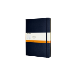 Notitieboek Moleskine XL 190x250mm lijn hard cover sapphire blue