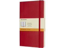 Carnet de notes Moleskine L 130x210mm ligné Soft rouge écarlate