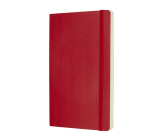Notitieboek Moleskine large 130x210mm lijn soft cover scarlet red
