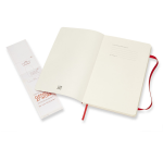 Notitieboek Moleskine large 130x210mm lijn soft cover scarlet red