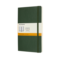 Carnet de notes Moleskine L 130x210mm ligné vert myrte
