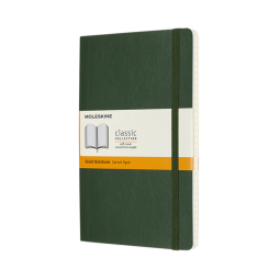 Carnet de notes Moleskine L 130x210mm ligné vert myrte