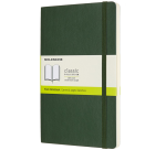 Notitieboek Moleskine large 130x210mm blanco soft cover myrtle green