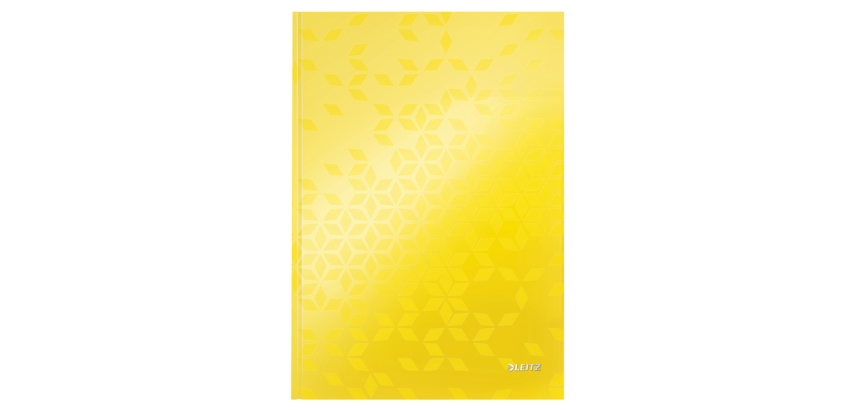 Cahier de notes Leitz WOW A4 ligné 160 pages 90g jaune