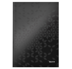 Cahier Leitz WOW A4 160 feuilles 90g ligné noir