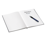 Notitieboek Leitz WOW A4 160blz 90gr lijn zwart