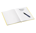 Notitieboek Leitz WOW A5 160blz 90gr lijn geel