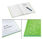 Notitieboek Leitz WOW A5 160blz 90gr lijn groen