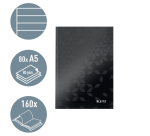 Cahier de notes Leitz WOW A5 ligné noir