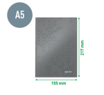 Cahier de notes Leitz WOW A5 ligné noir