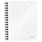 Cahier de notes Leitz WOW A5 ligné spirale PP blanc