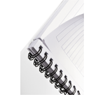Cahier de notes Leitz WOW A5 ligné spirale PP blanc