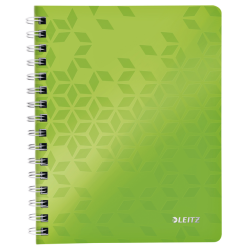 Cahier de notes Leitz WOW A5 ligné spirale PP vert