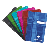 Clairefontaine notebook 90x140mm lined assorted