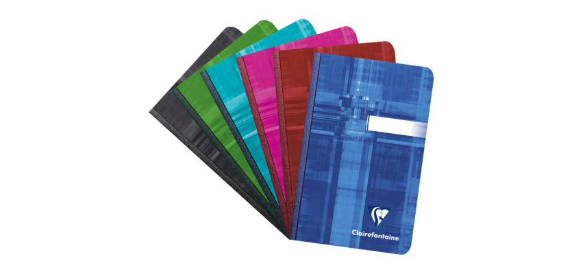 Clairefontaine notebook 90x140mm lined assorted