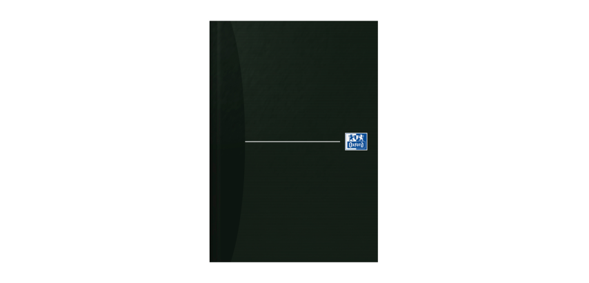 Oxford Office Essentials A5 liniertes Notizbuch 96 Blatt schwarz