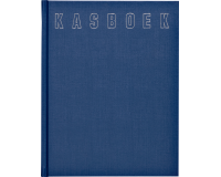 Kasboek 165x210mm 192blz 1 kolom blauw