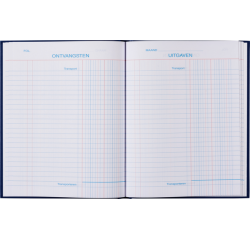 Livre de caisse 165x210mm 96 pages 2 colonnes bleu