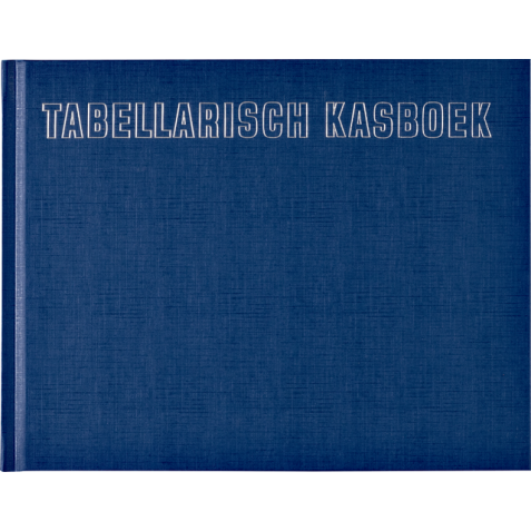 Kasboek tabellarisch 210x160mm 96blz 8 kolommen blauw