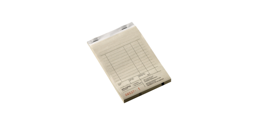 Djois Atlanta Cash Register Block 142x100mm carbon copy 50x 2 sheets white