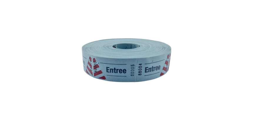 Ticket entrée CombiCraft numéro 1-1000 bleu 1000 pièces