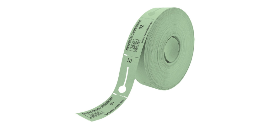 Garderobebonnen Combicraft nummering 2x 1 t/m 500 groen