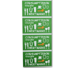 Consumption voucher CombiCraft UV security 500 pieces green