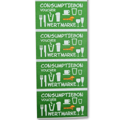Consumption voucher CombiCraft UV security 500 pieces green