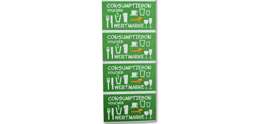 Consumption voucher CombiCraft UV security 500 pieces green