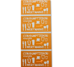 Consumption voucher CombiCraft UV security 500 pieces orange