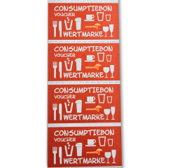 Consumption voucher CombiCraft UV security 500 pieces red