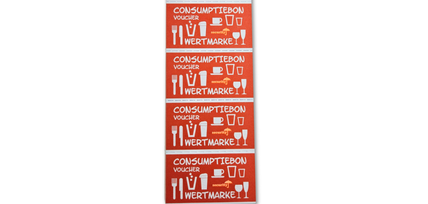 Consumption voucher CombiCraft UV security 500 pieces red