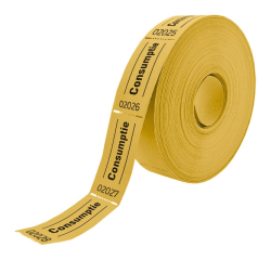 CombiCraft Consumption Voucher 57x30mm double-sided 2x 1000 pieces yellow