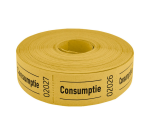 CombiCraft Consumption Voucher 57x30mm double-sided 2x 1000 pieces yellow