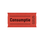 Consumption voucher CombiCraft 57x30mm double-sided 2x 1000 pieces red